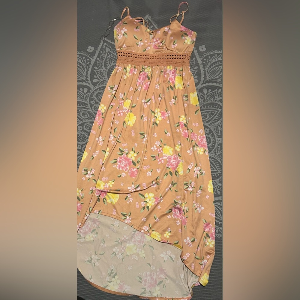 Floral Tan Skirt